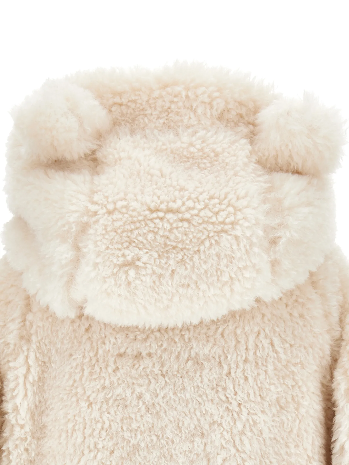 Giaccone peluche con cappuccio
