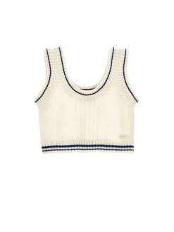 Gilet bicolor knitwear