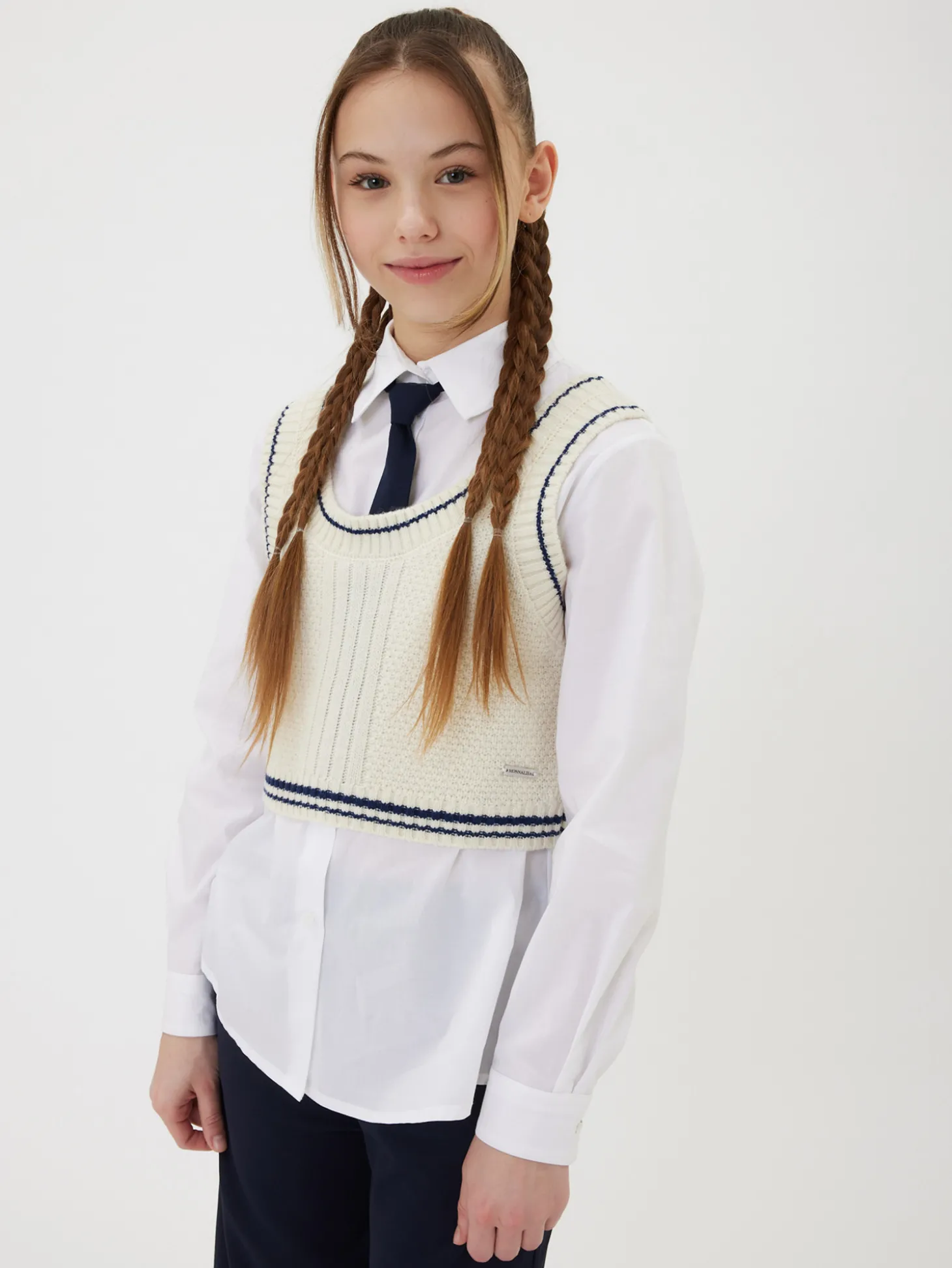 Gilet bicolor knitwear