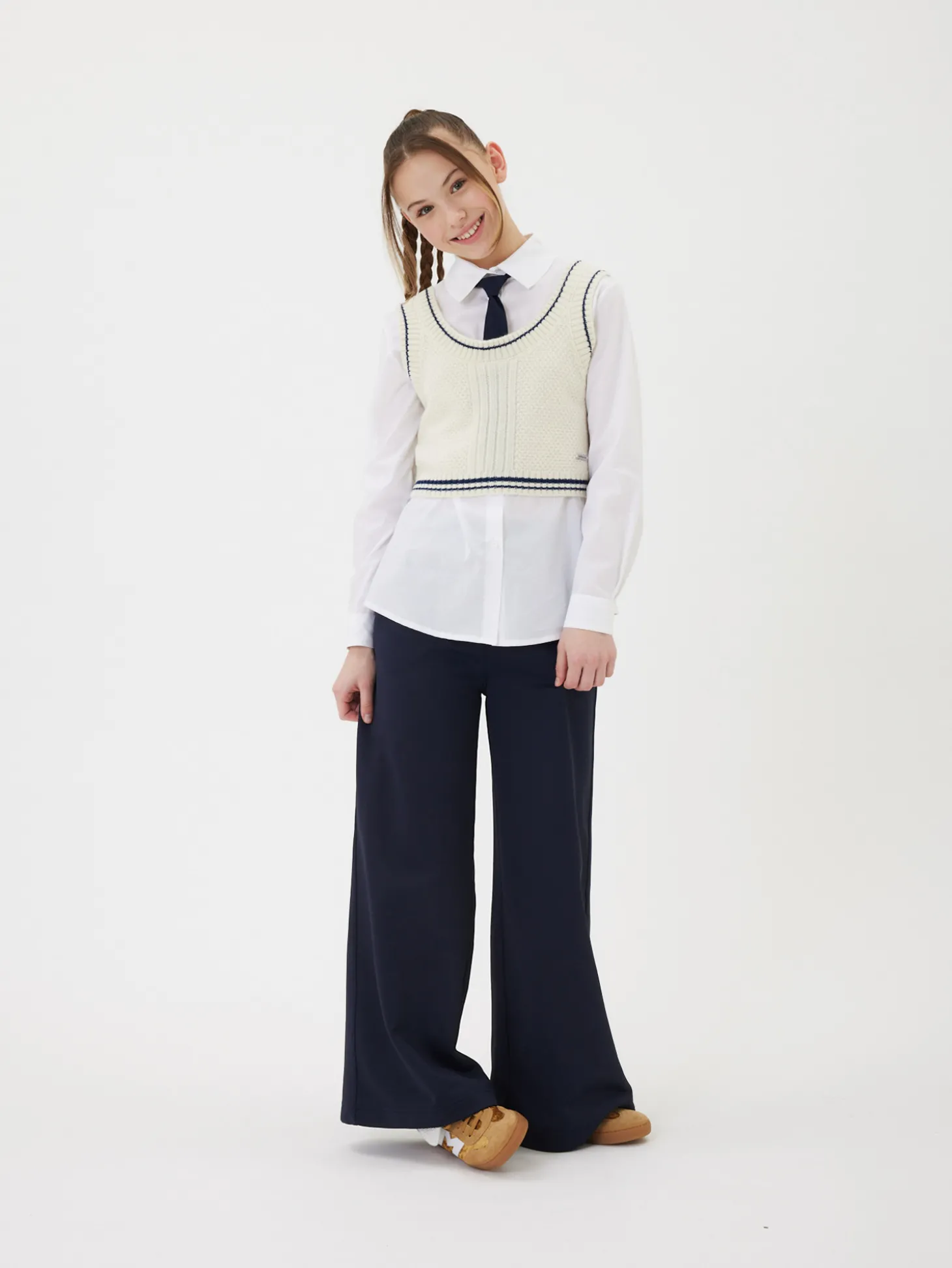 Gilet bicolor knitwear