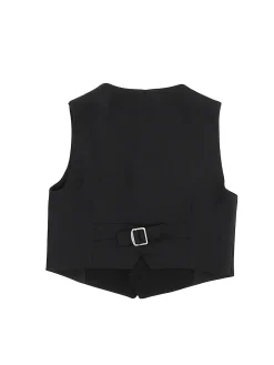 Gilet classico con dettagli in raso