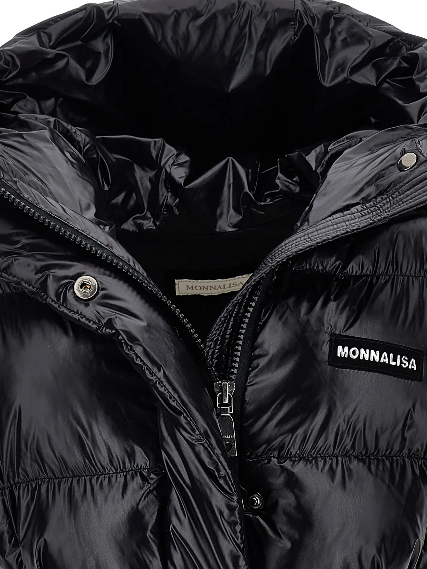 Gilet imbottito con cintura a nastro