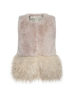 Gilet peluche con mongolia