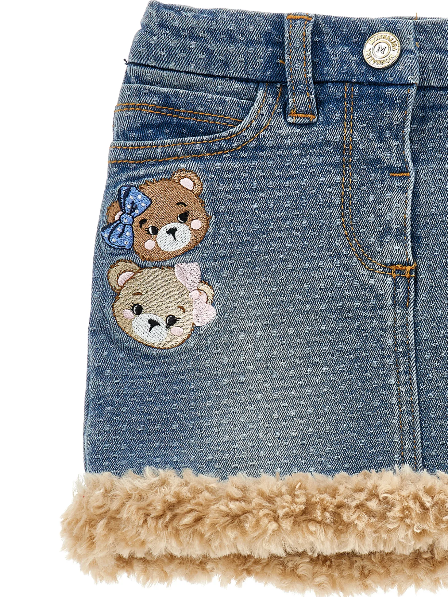 Gonna denim jacquard