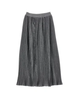 Gonna lurex pliss&eacute;