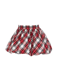Gonna taffetà tartan