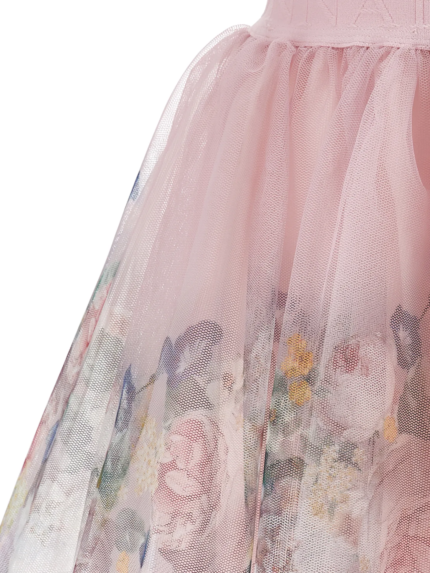 Gonna tulle rose barocche