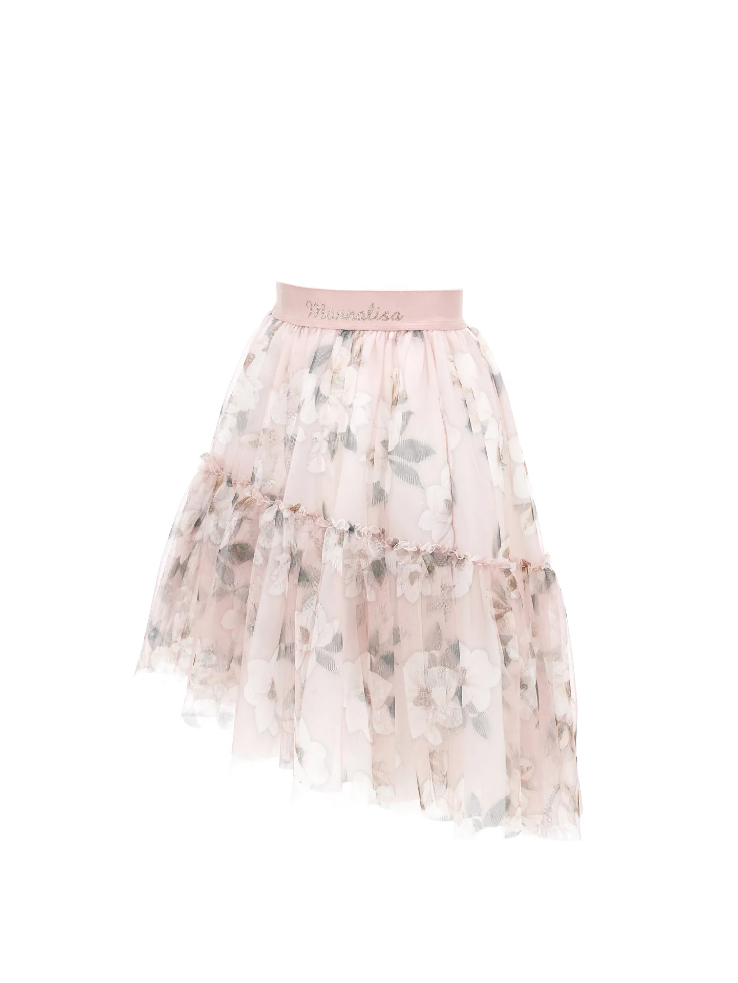 Gonna tulle stampa magnolia