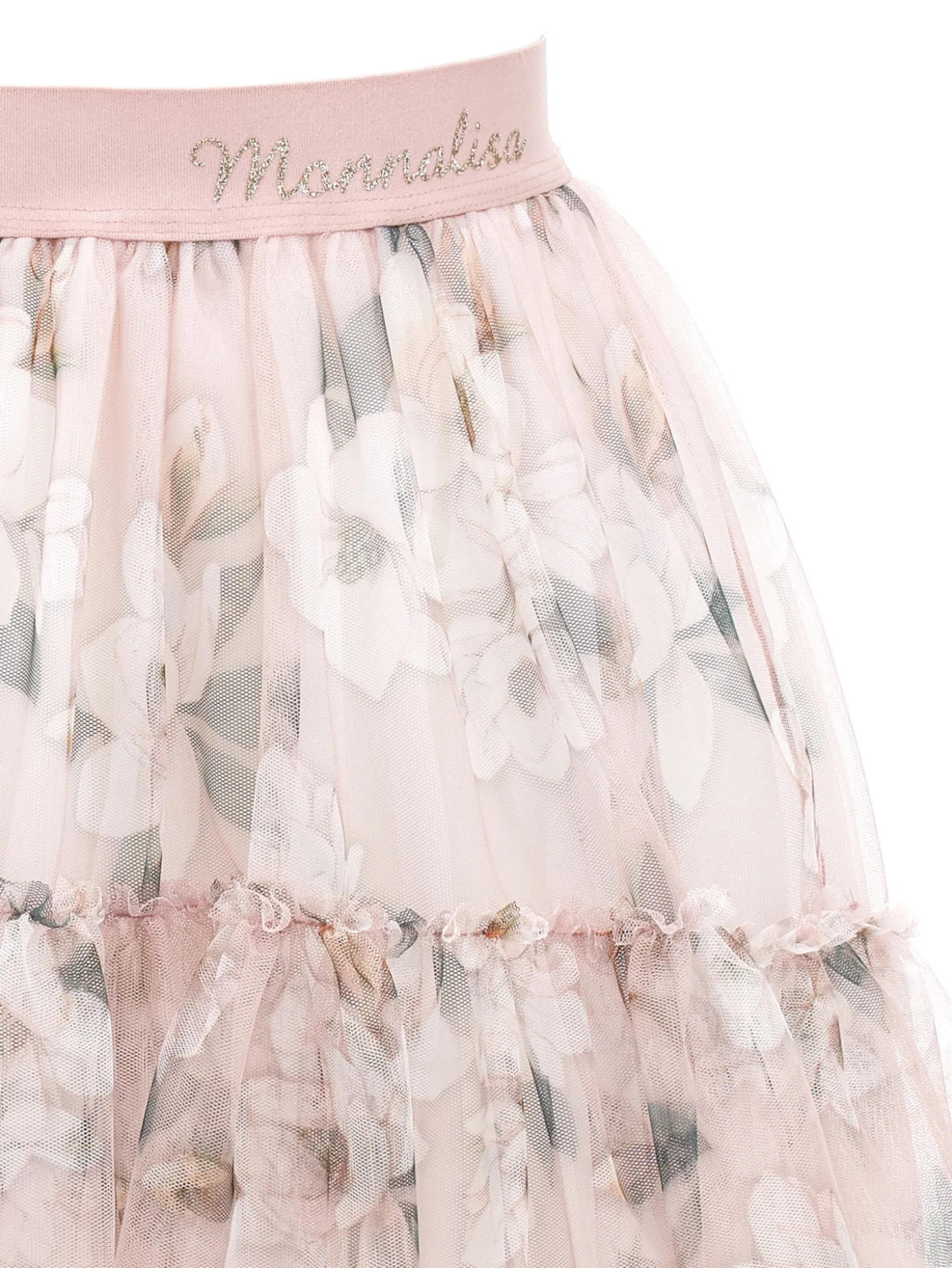 Gonna tulle stampa magnolia
