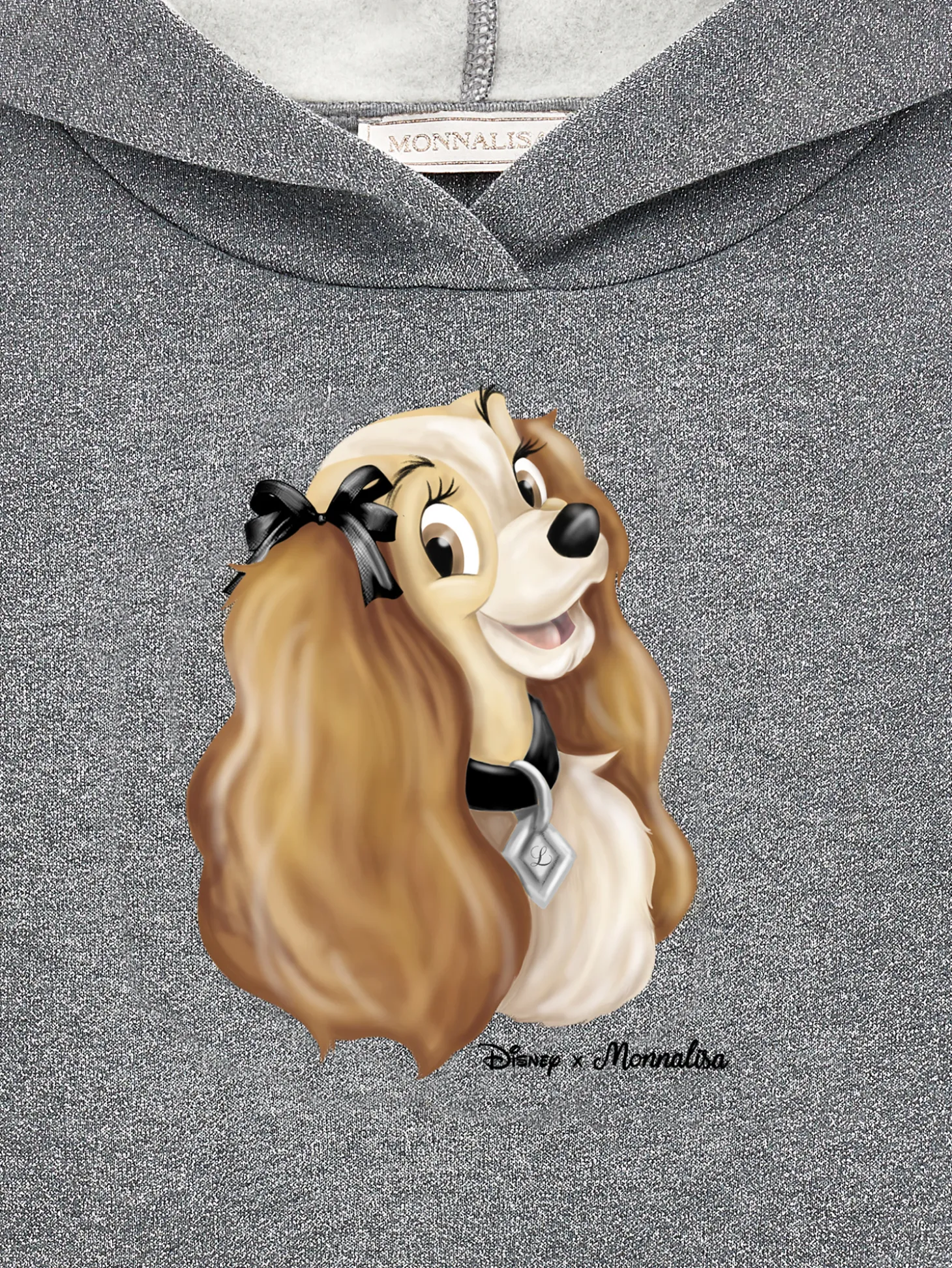 Hoodie lurex Lilli e il Vagabondo
