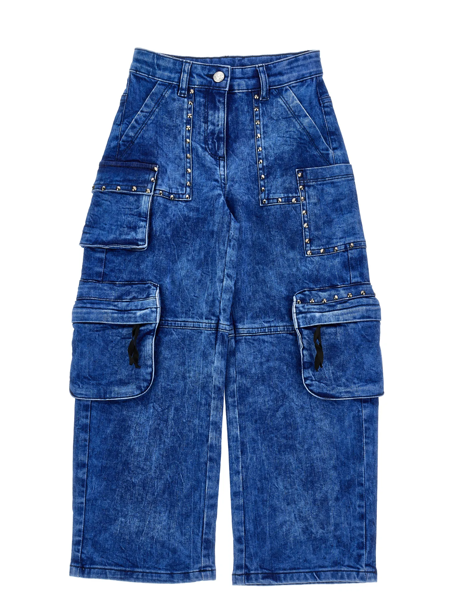 Jeans cargo indigo
