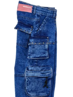 Jeans cargo indigo