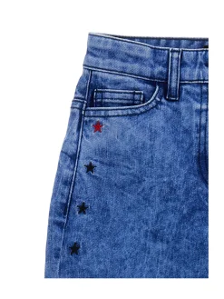 Jeans cinquetasche ricamato