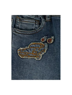 Jeans con risvolto