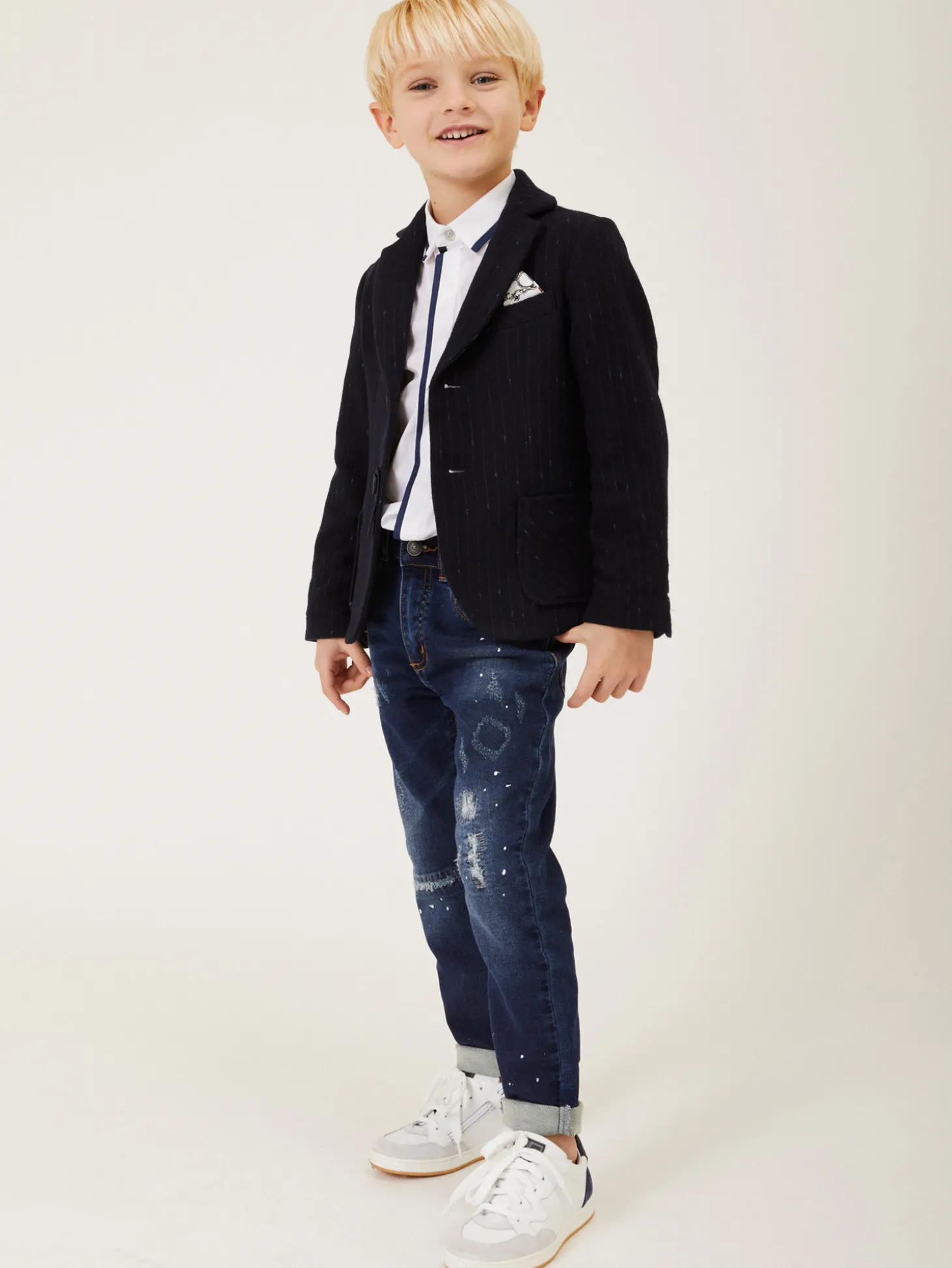 Jeans denim effetto vintage