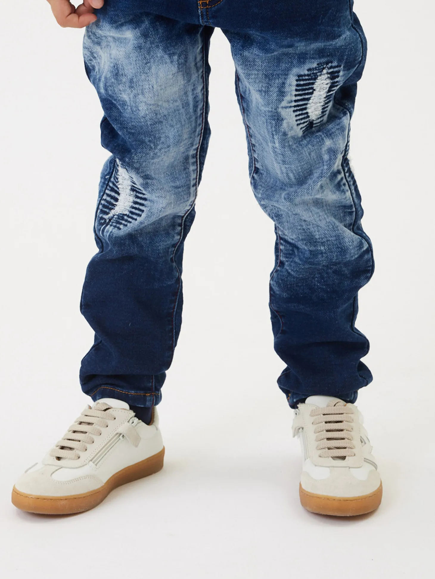 Jeans denim fleece
