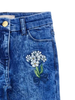 Jeans denim ricamati