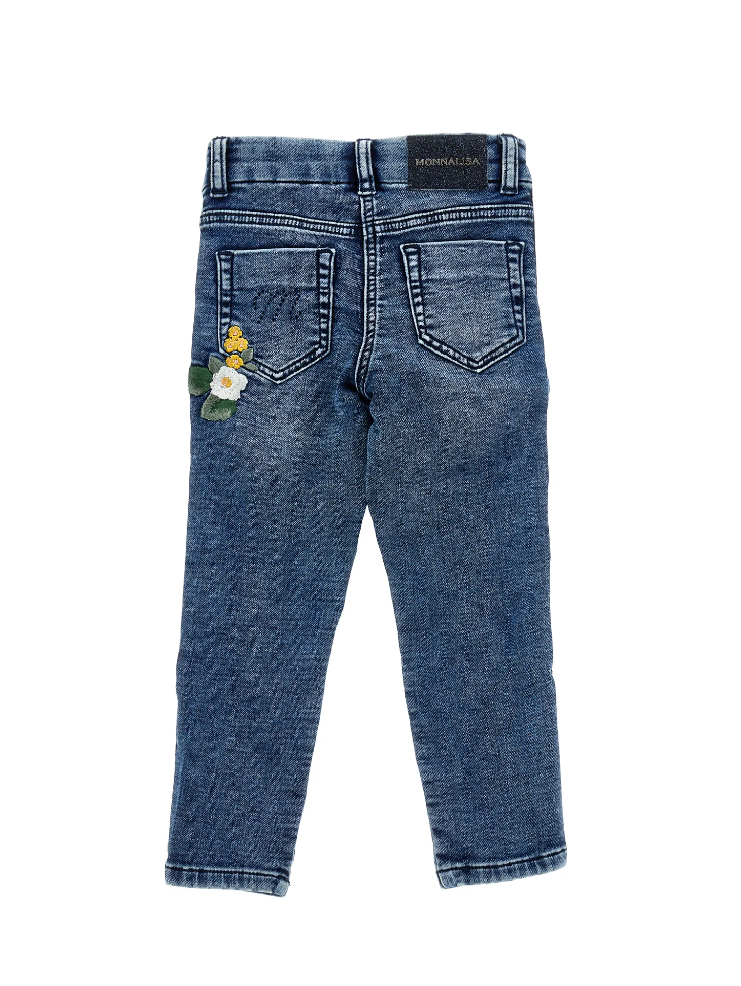 Jeans denim ricamati