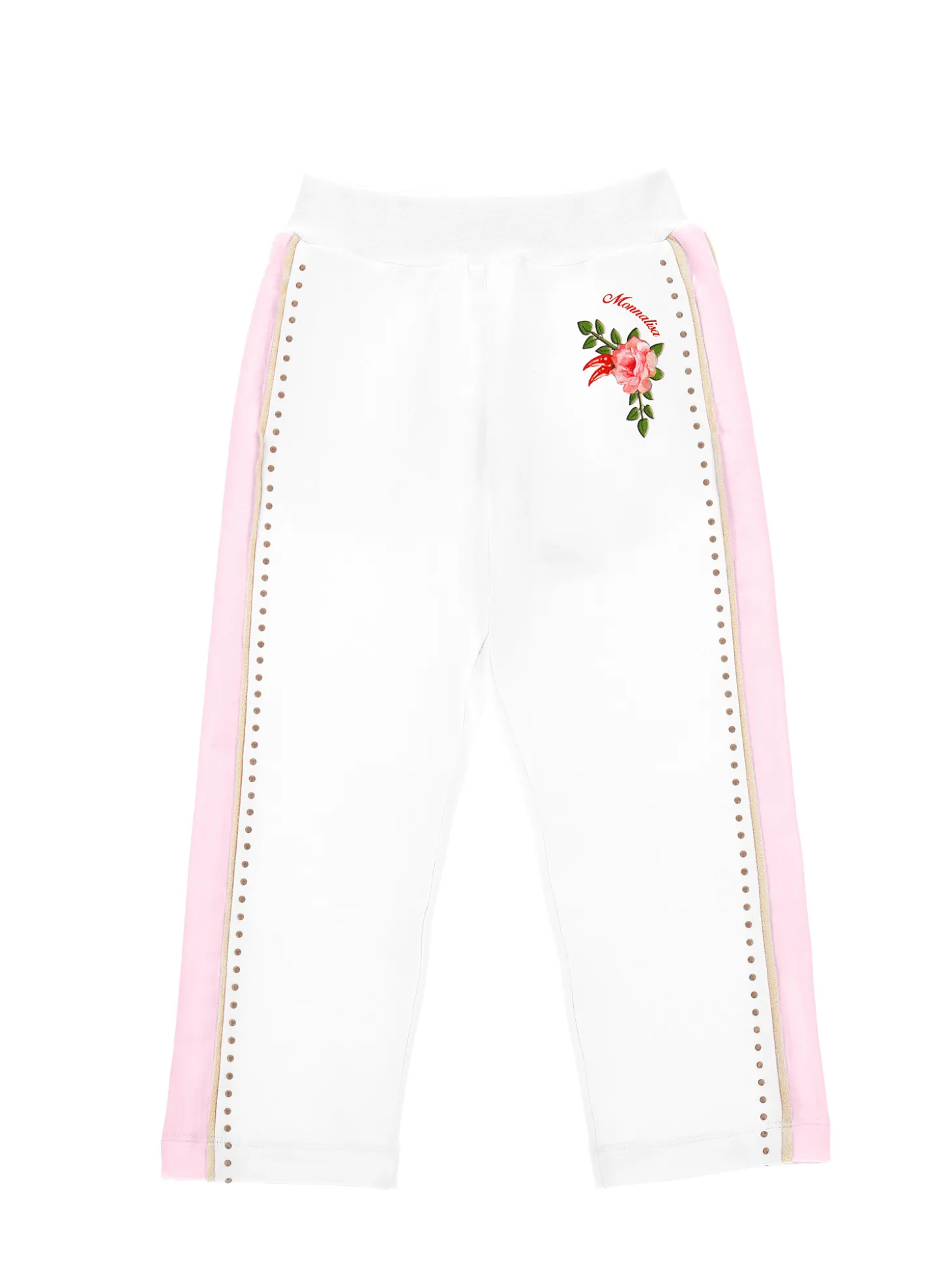 Jogger felpa con borchiette