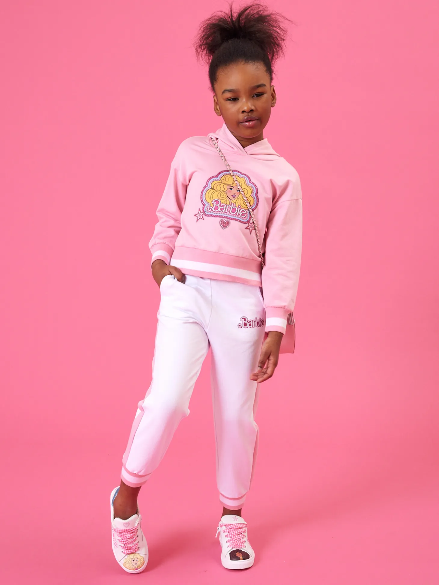 Jogger felpa cotone Barbie