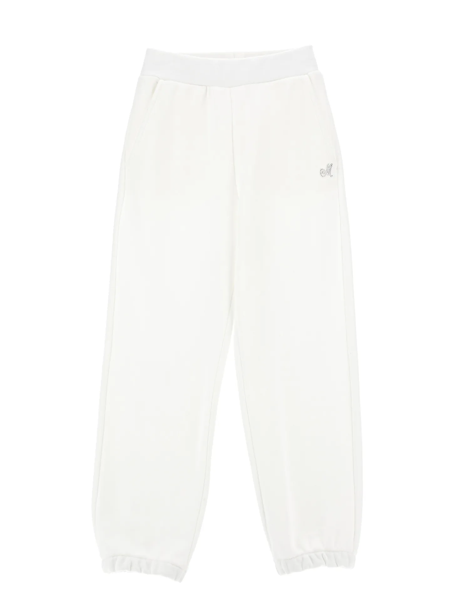 Jogger felpa e tulle
