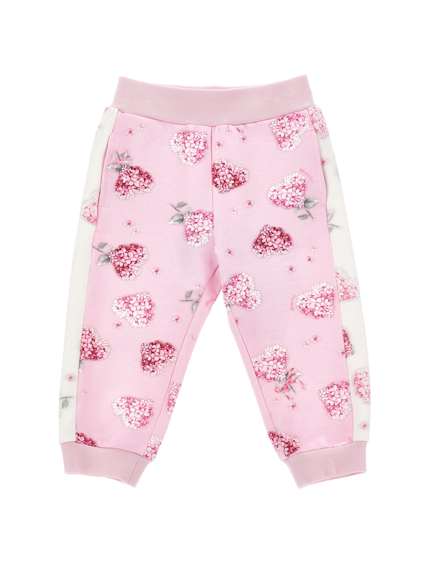 Jogger felpa floreale