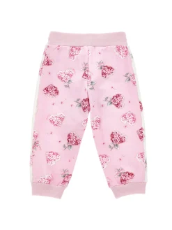 Jogger felpa floreale