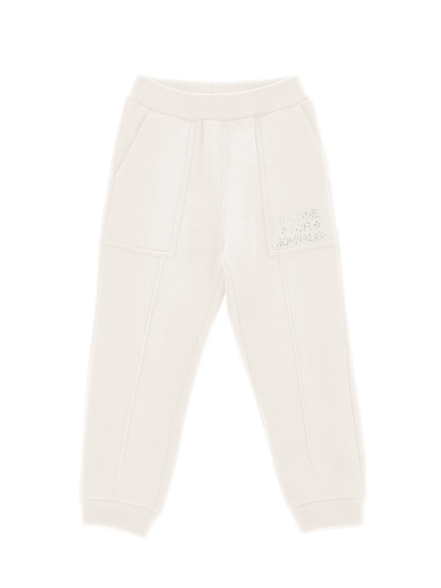 Jogger felpa pesante con strass