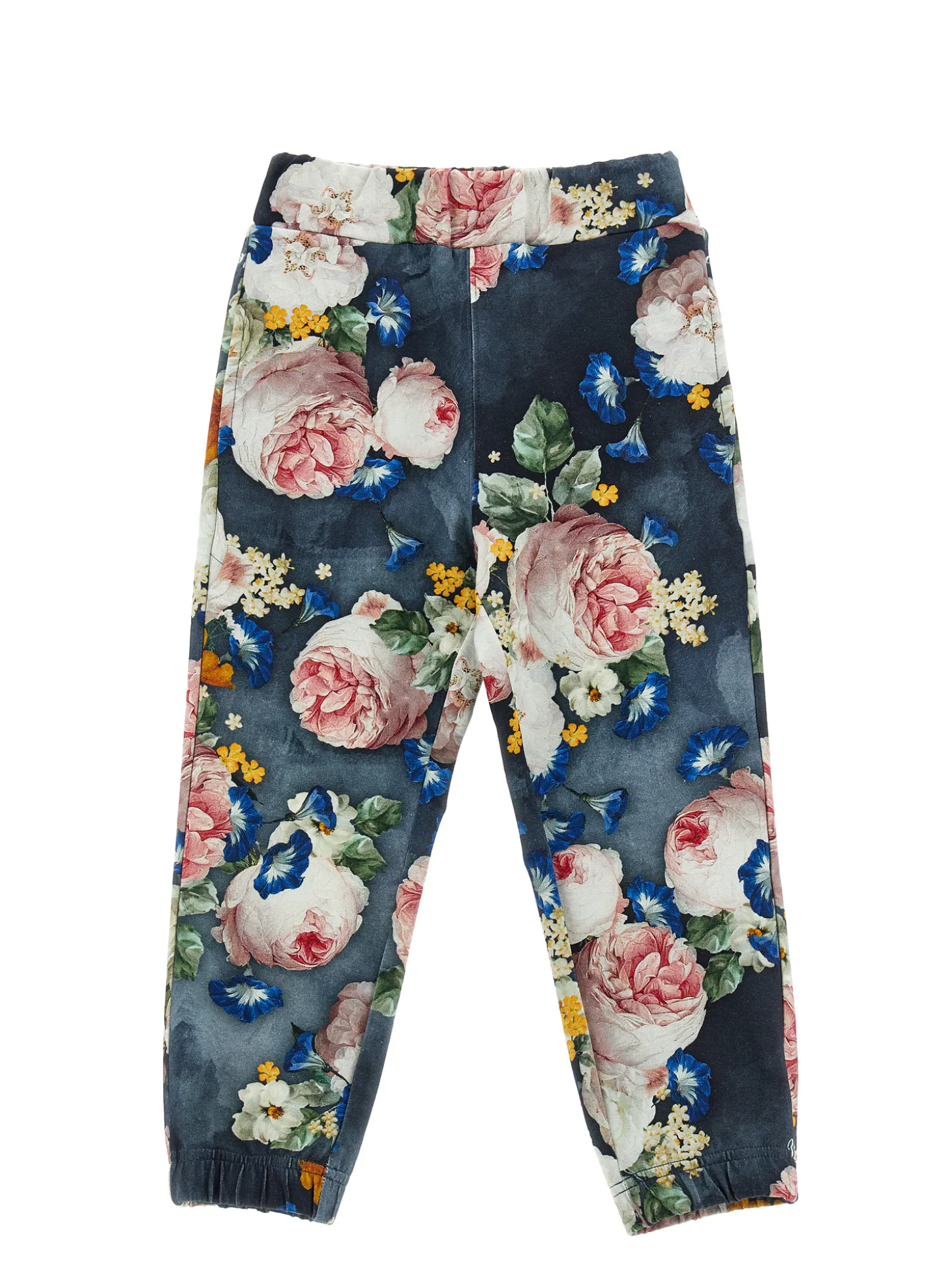 Jogger felpa stampa rose