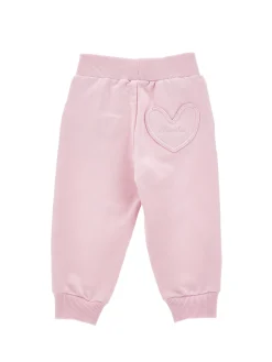 Jogger in felpa con tasca a cuore