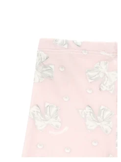 Leggings jersey fiocchi e perle