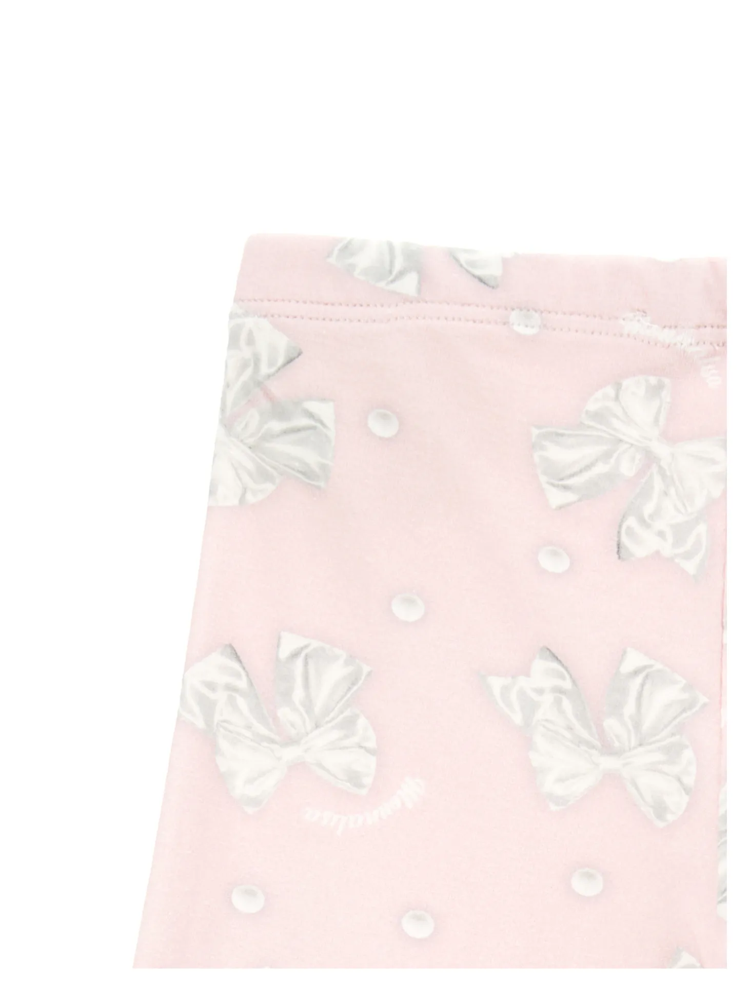 Leggings jersey fiocchi e perle