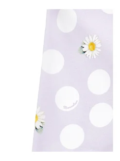 Leggings jersey margherite e pois