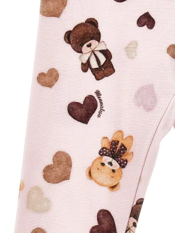 Leggings jersey orsetti e cuore