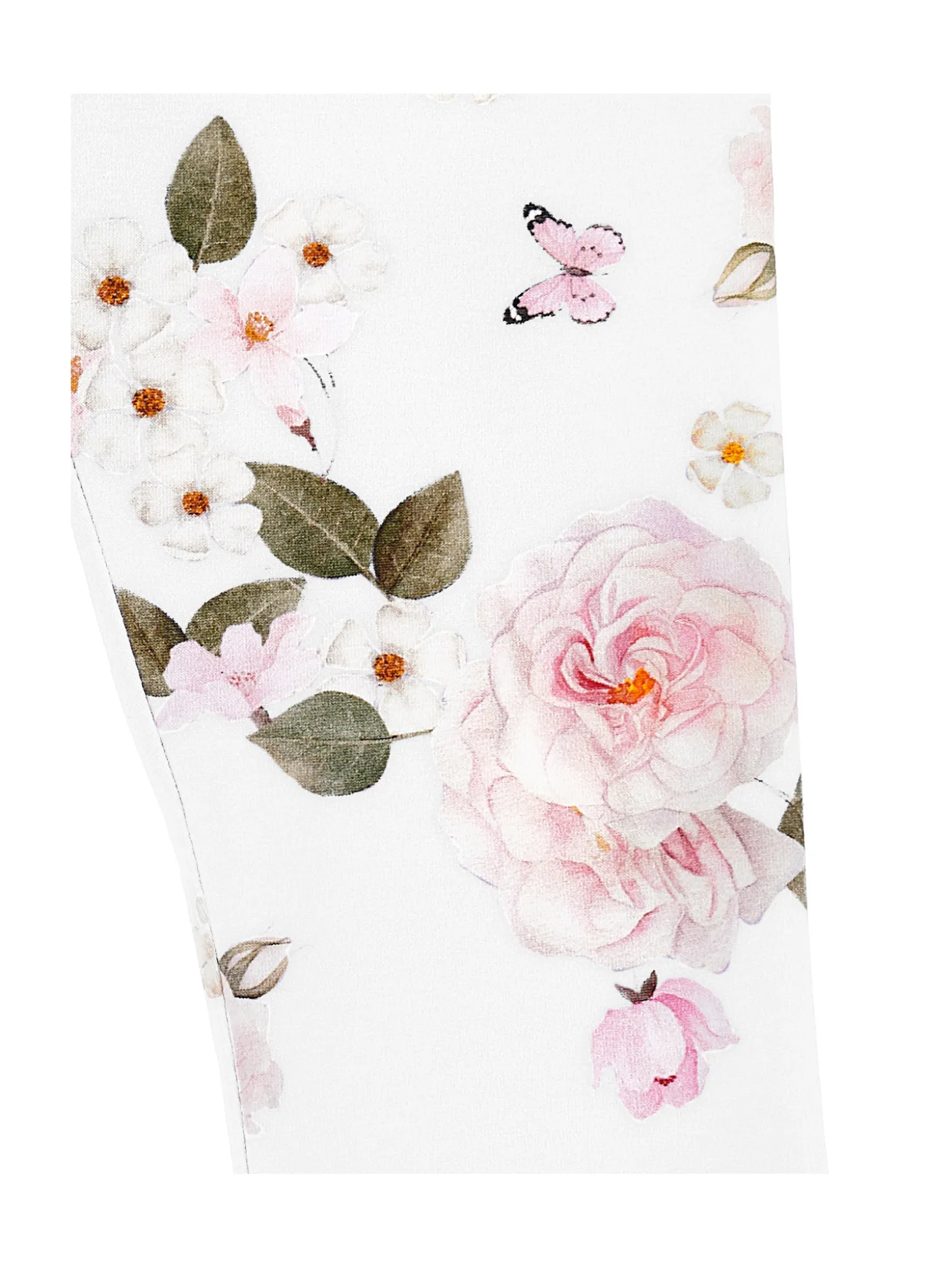 Leggings jersey stampa bouquet