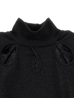 Lupetto lurex cut out