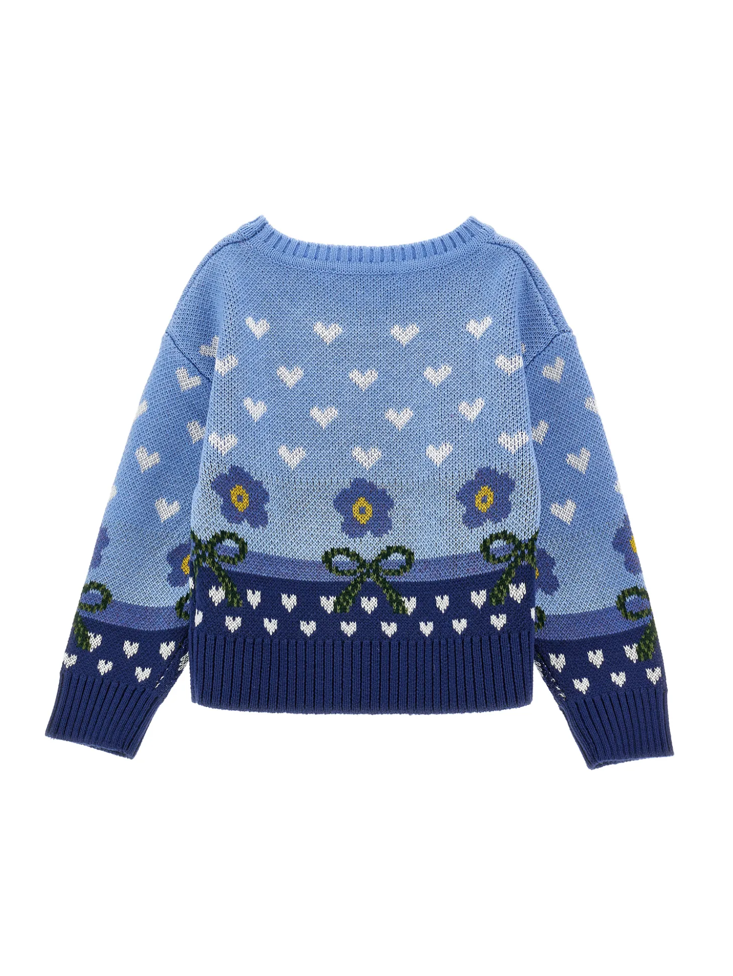 Maglia jacquard a cuori