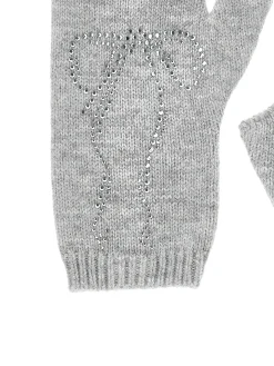Manicotti knitwear con strass
