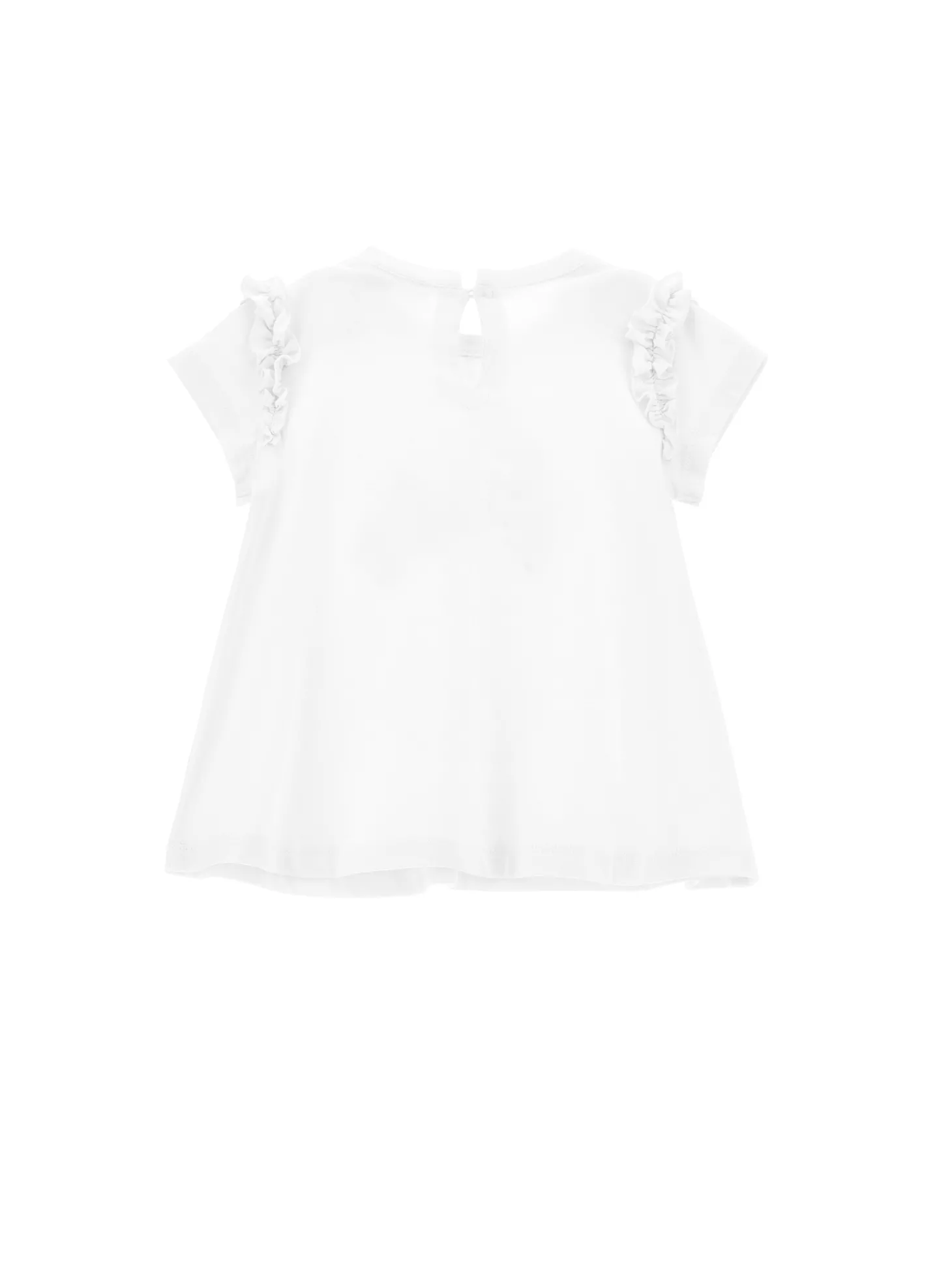 Maxi t-shirt con rouches