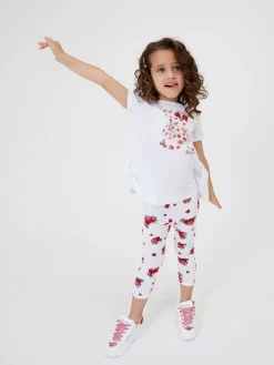 Maxi t-shirt con teddy strass