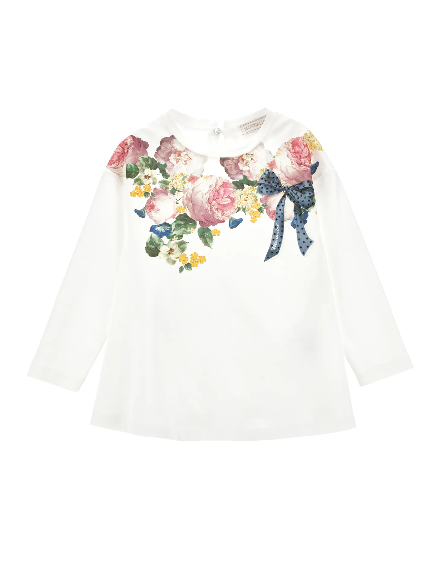 Maxi t-shirt cotone degradé floreale