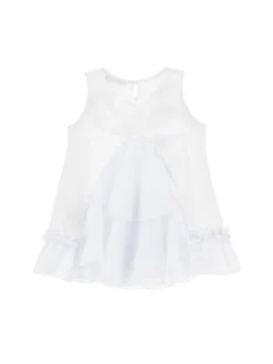 Maxi t-shirt smanicata strass