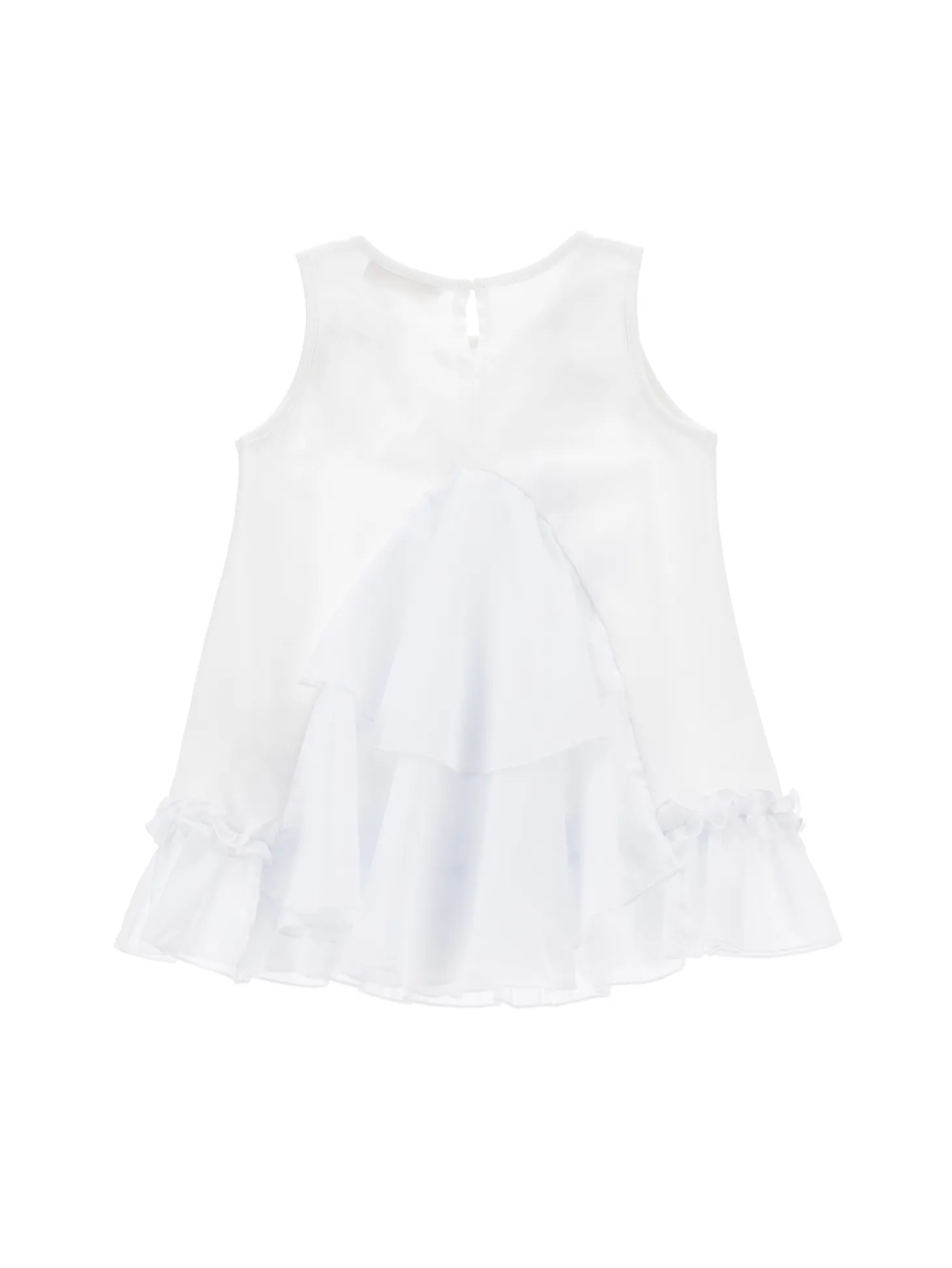 Maxi t-shirt smanicata strass