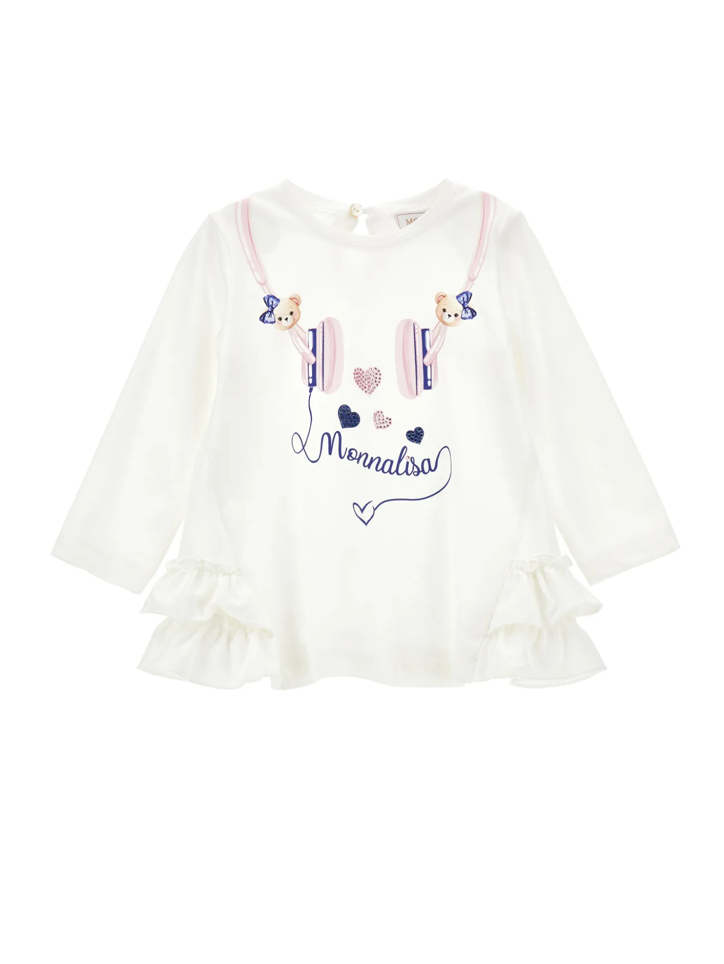 Maxi t-shirt stampa cuffietta
