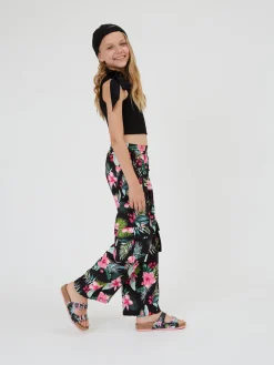 Pantalone cady stampa jungle