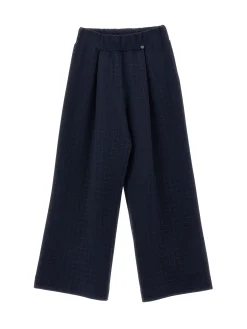 Pantalone punto Milano glitter check