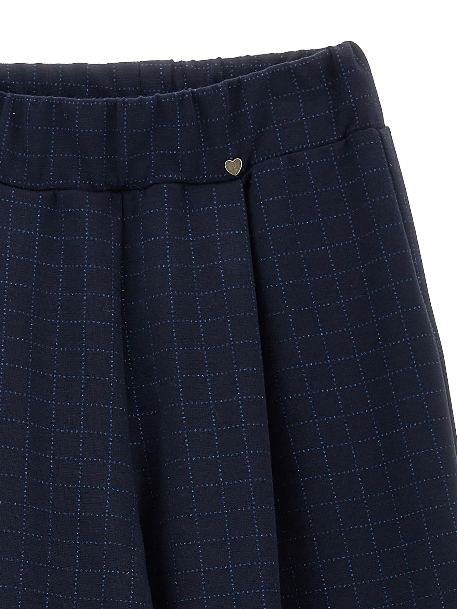 Pantalone punto Milano glitter check