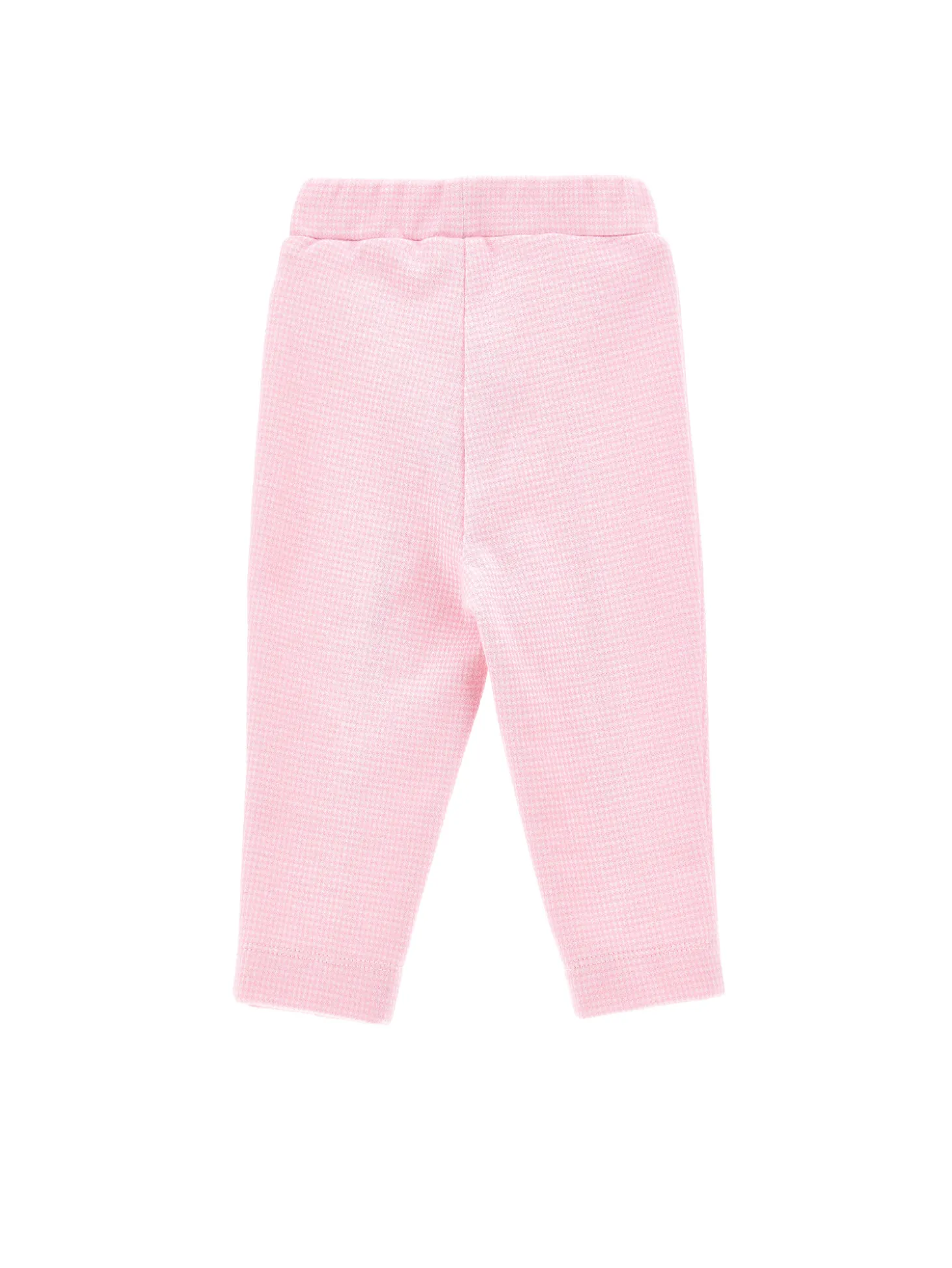 Pantaloni basici micro pied de poule