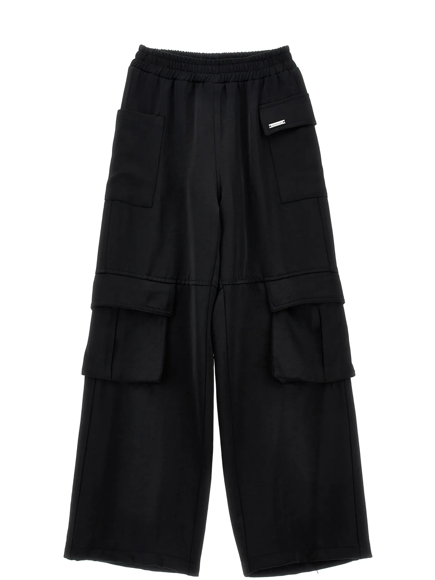 Pantaloni cargo raso chic