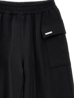 Pantaloni cargo raso chic